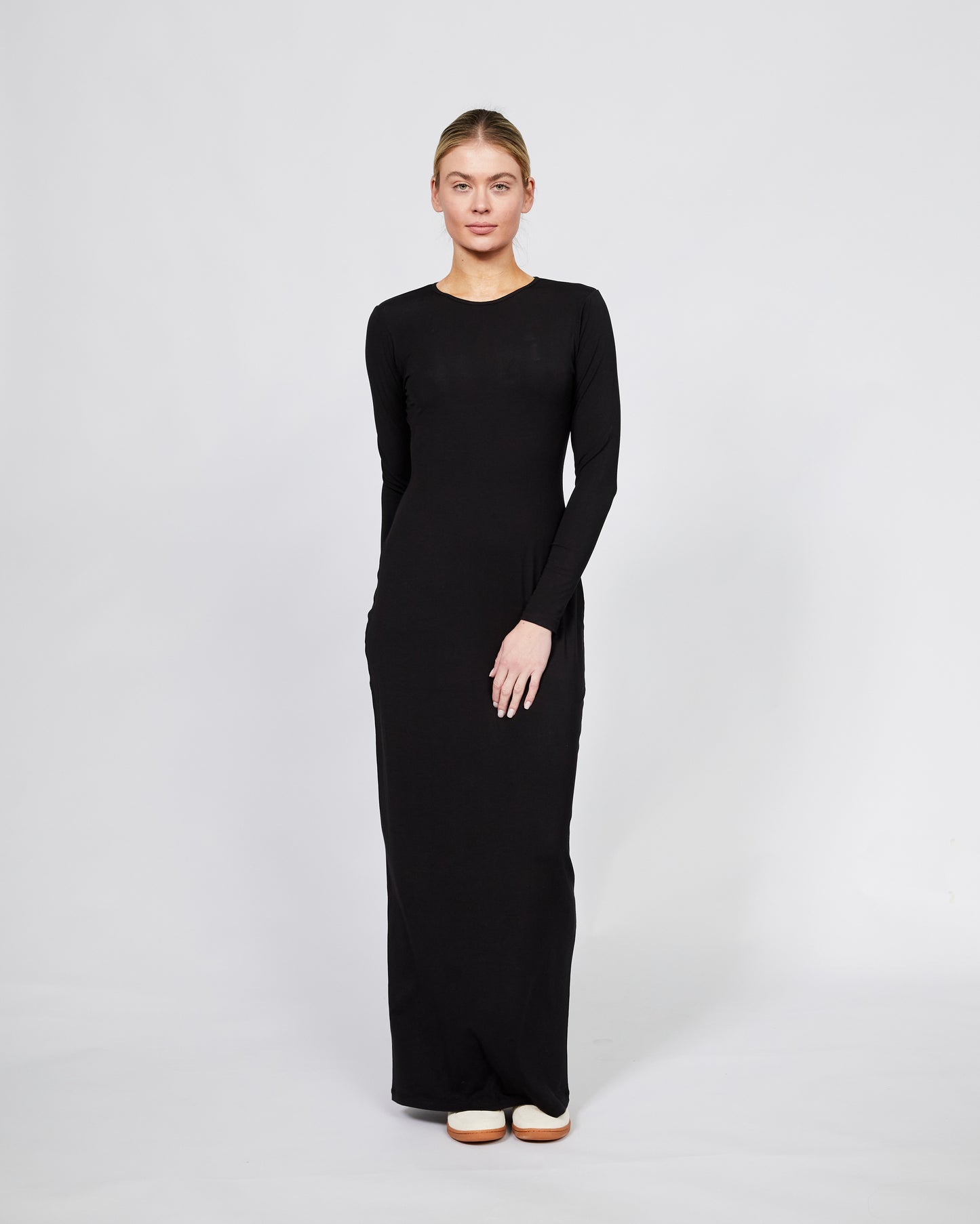 Fitted Jersey LS Dress