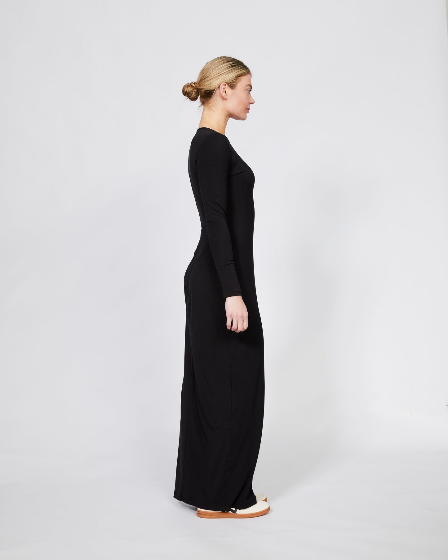 Fitted Jersey LS Dress