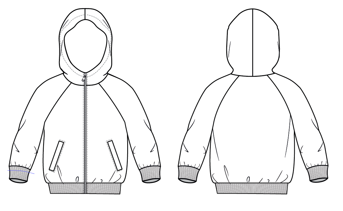 Kids Zip Through Hoodie