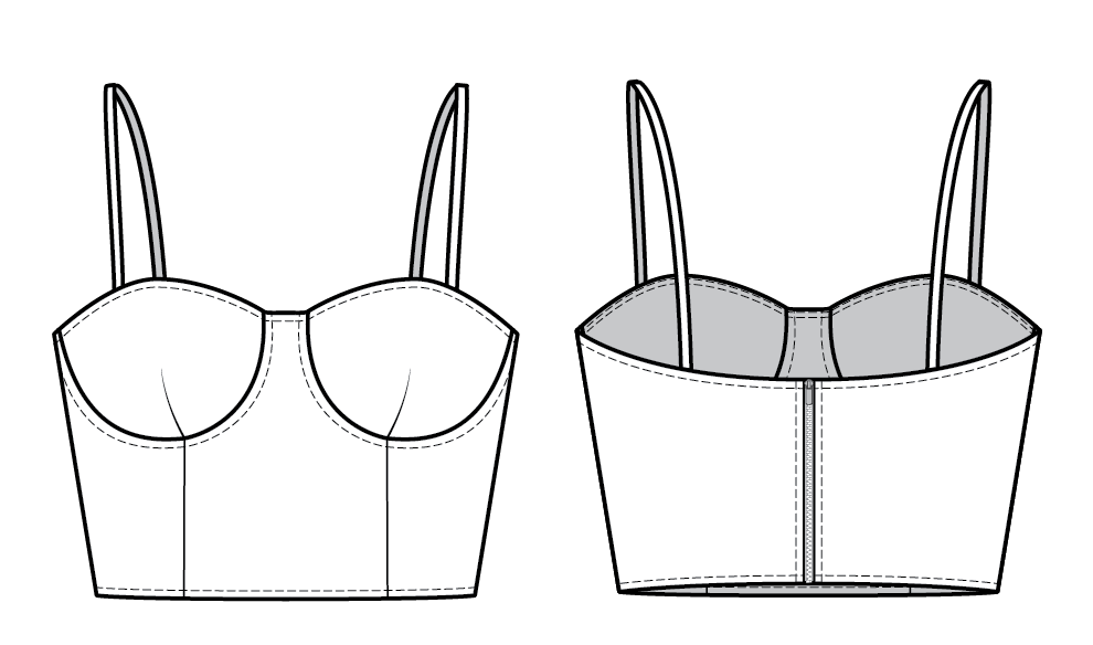 Bustier Block - with underwire