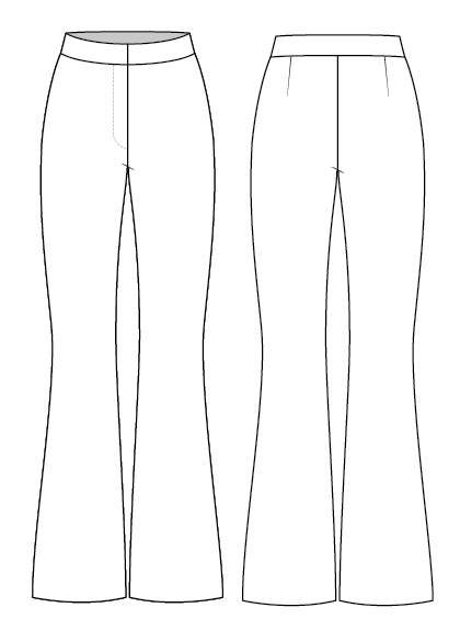 Womens Flared Pant