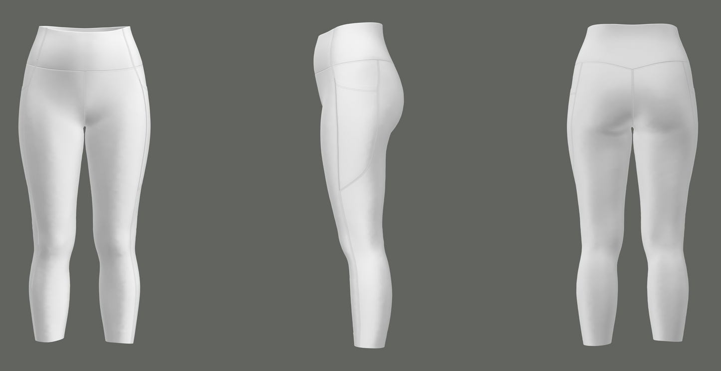 Active High Waist Pocket 3/4 Legging