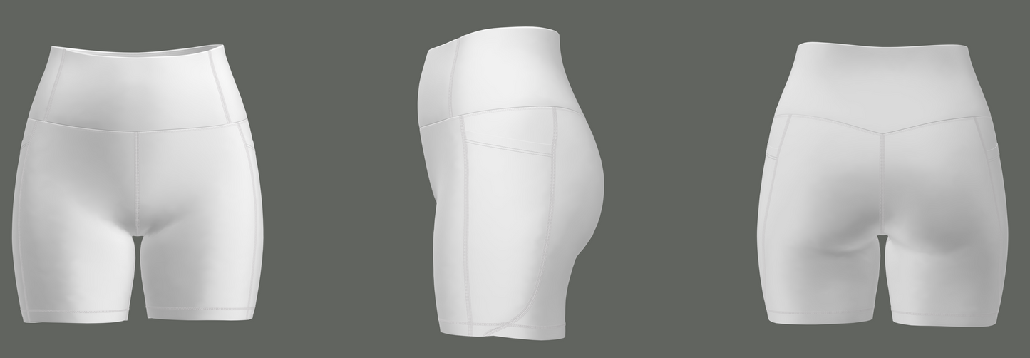 Active High Waist Pocket Short 15cm