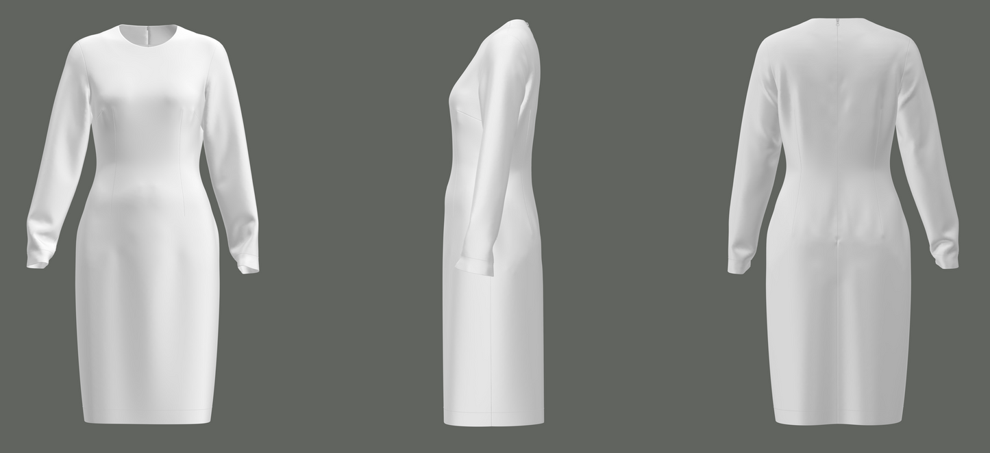 Fitted LS Dress Block