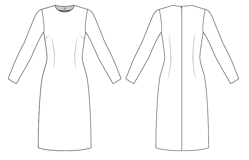 Fitted LS Dress Block