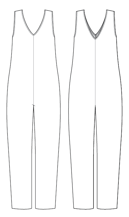 Womens Sleeveless Jumpsuit