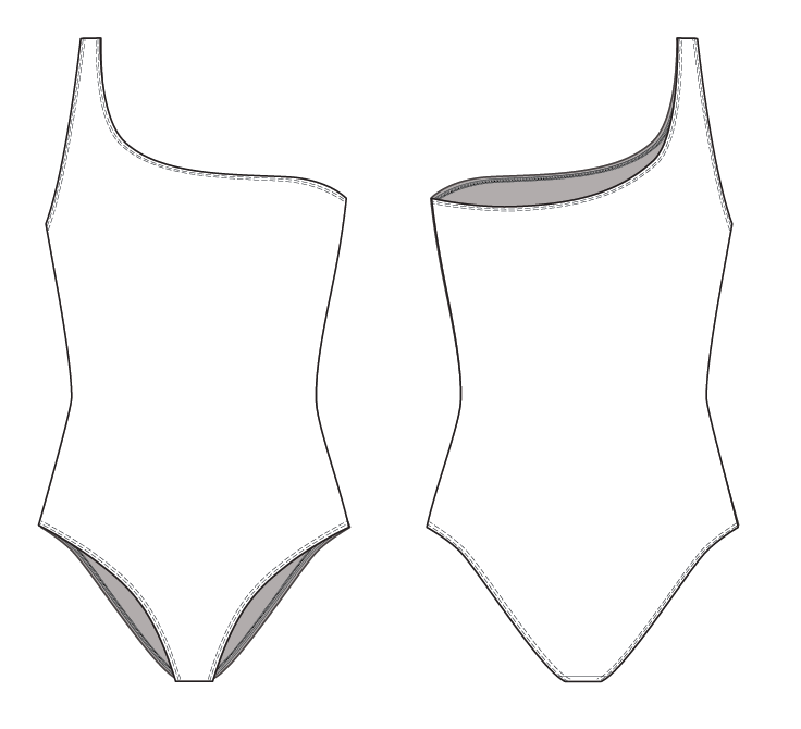 One Shoulder One Piece