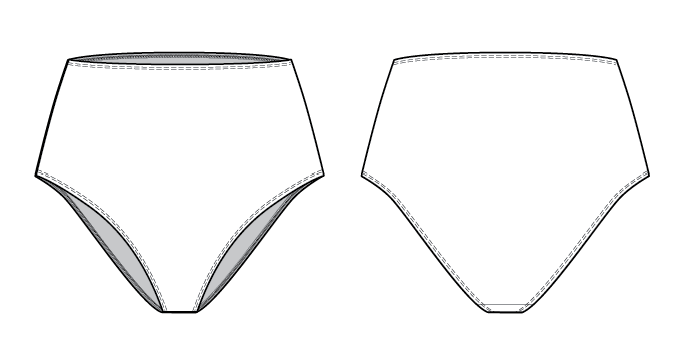 High Waist Bikini Brief