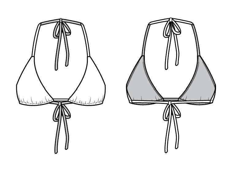 Sliding Tri Bikini Top