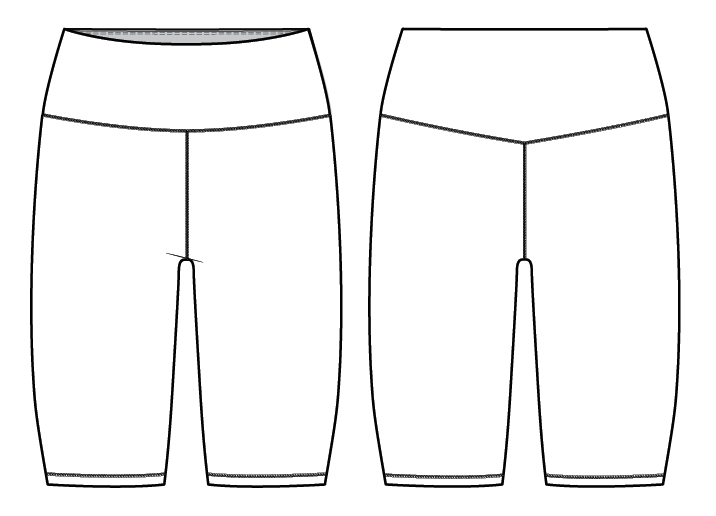Active High Waist Short 21cm